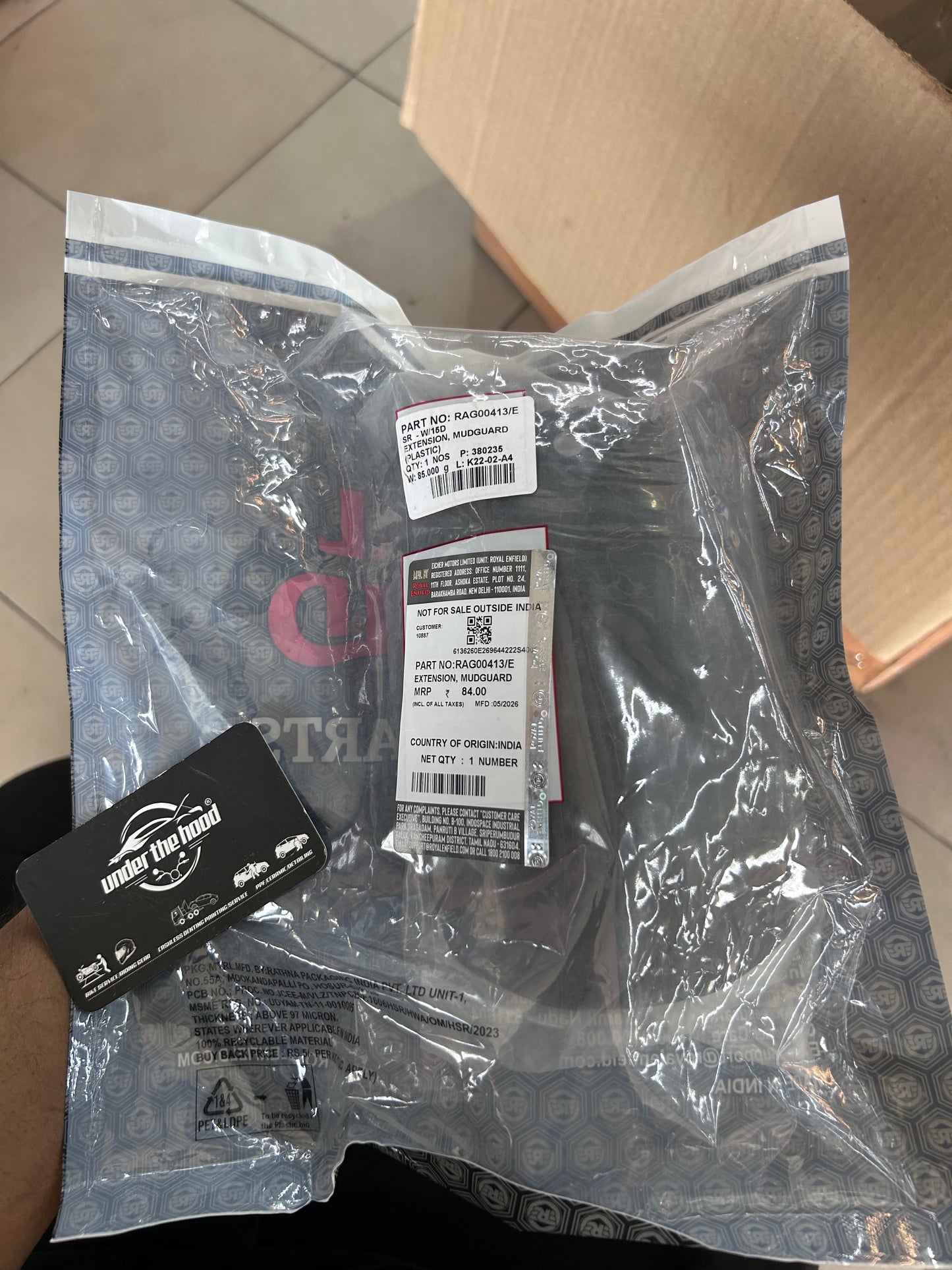 Royal Enfield Front Mudguard Extension RAG00413/E for Himalayan 450