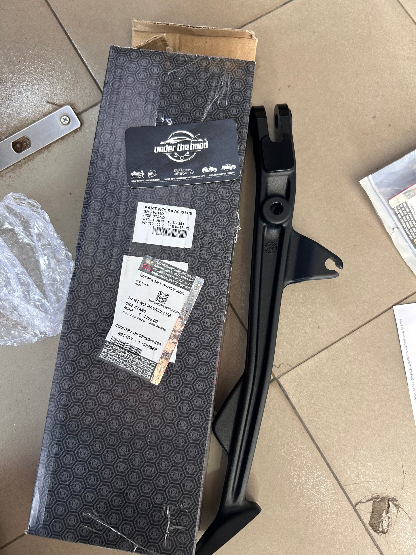 Royal Enfield RAW00511/B - Side Stand (Updated) for Himalayan 450 - OEM