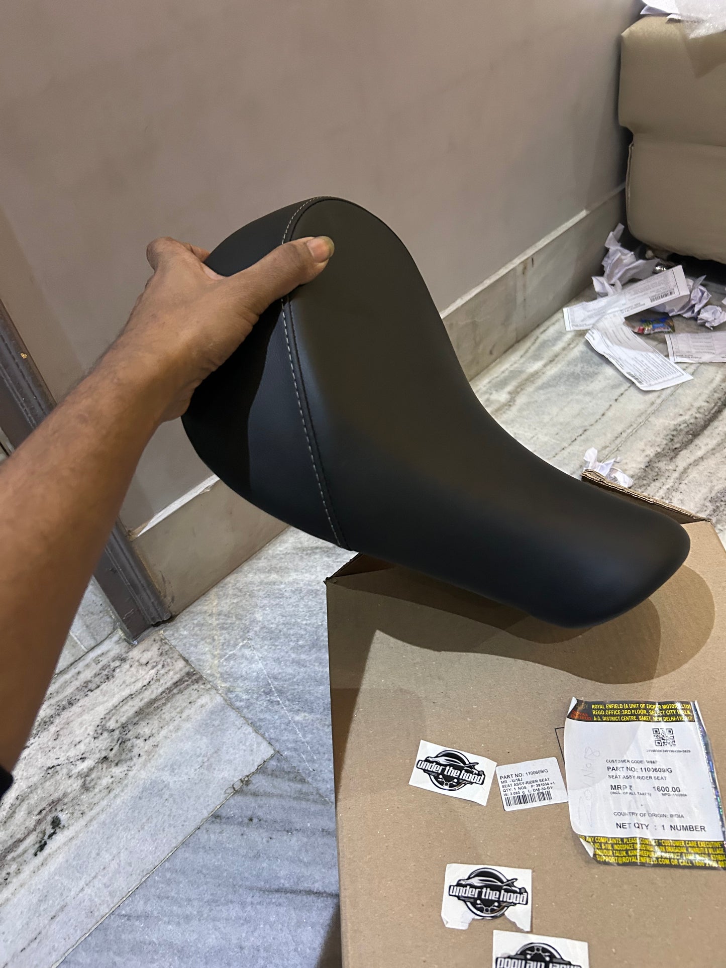 Genuine Rider Seat Assembly for Royal Enfield Meteor 350 | 1100609/G | OEM Seat Assy