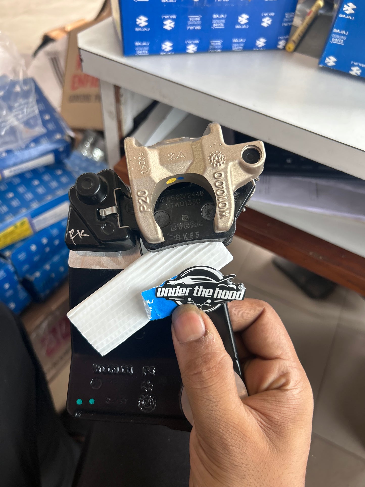 Bajaj Pulsar Rear Brake Caliper Assembly (Non-ABS) – DK151083 | OEM for 150 Twin Disc, 200NS, AS200, RS200