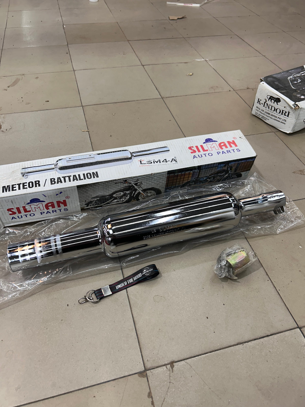 SILMAN Short Punjab Big Mouth 57mm Chrome Silencer LSM4-A – Royal Enfield Classic 350 Reborn, Meteor 350 & Bullet 350 / Battalion J-Series