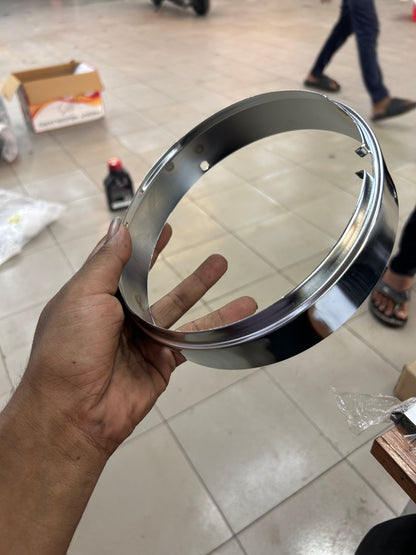 Royal Enfield 583887/B – Chrome Inner Rim for Headlamp (Classic, Standard, Electra | Reborn Upgrade)
