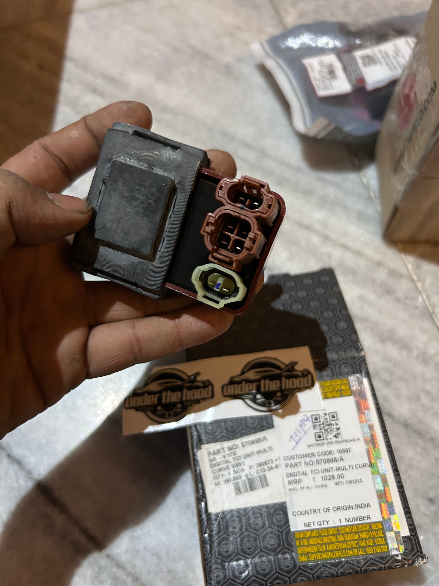 Royal Enfield 570888/A – Digital TCI Unit Multi Curve VB51 for Bullet 500 UCE (BS3) – Genuine Ignition CDI for Carb Conversion & Retrofit