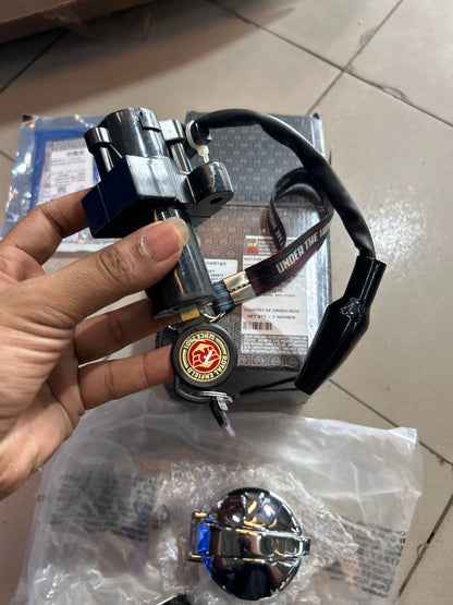 Royal Enfield Continental GT 535 Common Key Set with Ignition Switch, Fuel Cap & 2 Keys – 1040814/A