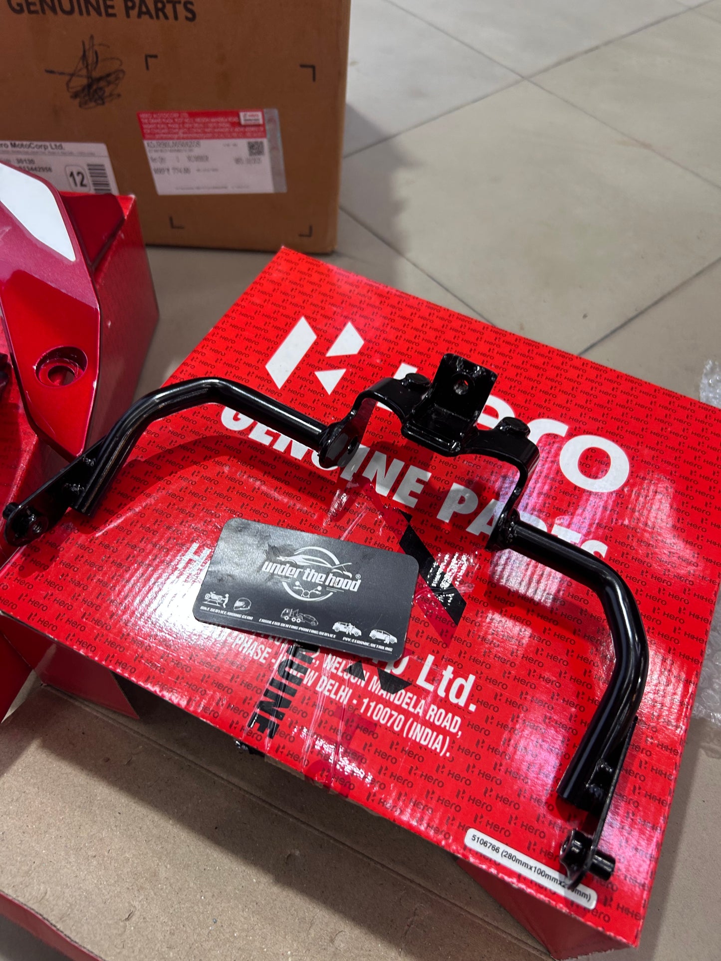 Hero Genuine Belly Pan Assembly Kit for Glamour X 125 - 5 Colour Options