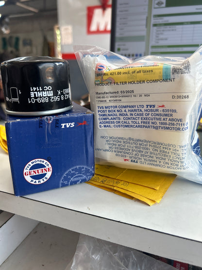 Apache RR310 / BMW G310 Service Kit – Genuine TVS OEM (Air Filter + Oil Filter | Part No. N7081420, N7040380)