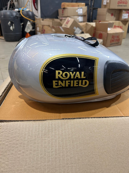 Royal Enfield Classic 350 UCE BS4 Silver Fuel Tank with Sticker – 826070