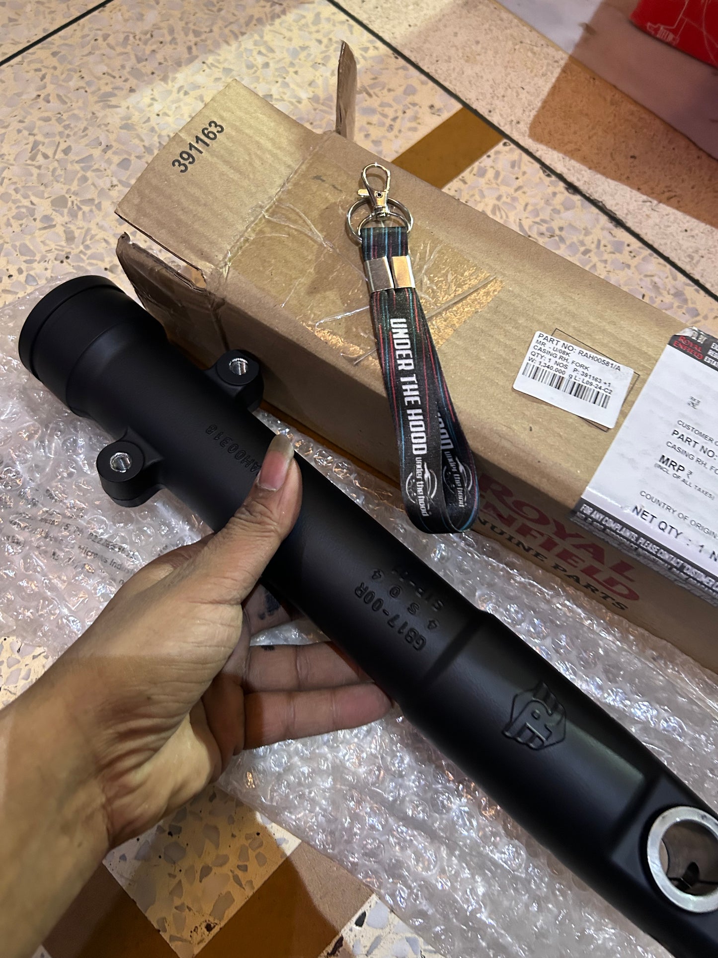 Royal Enfield Front Fork Casing / Outer Tube (RH) for Guerrilla 450 – RAH00581/A (Right Side Fork Slider)
