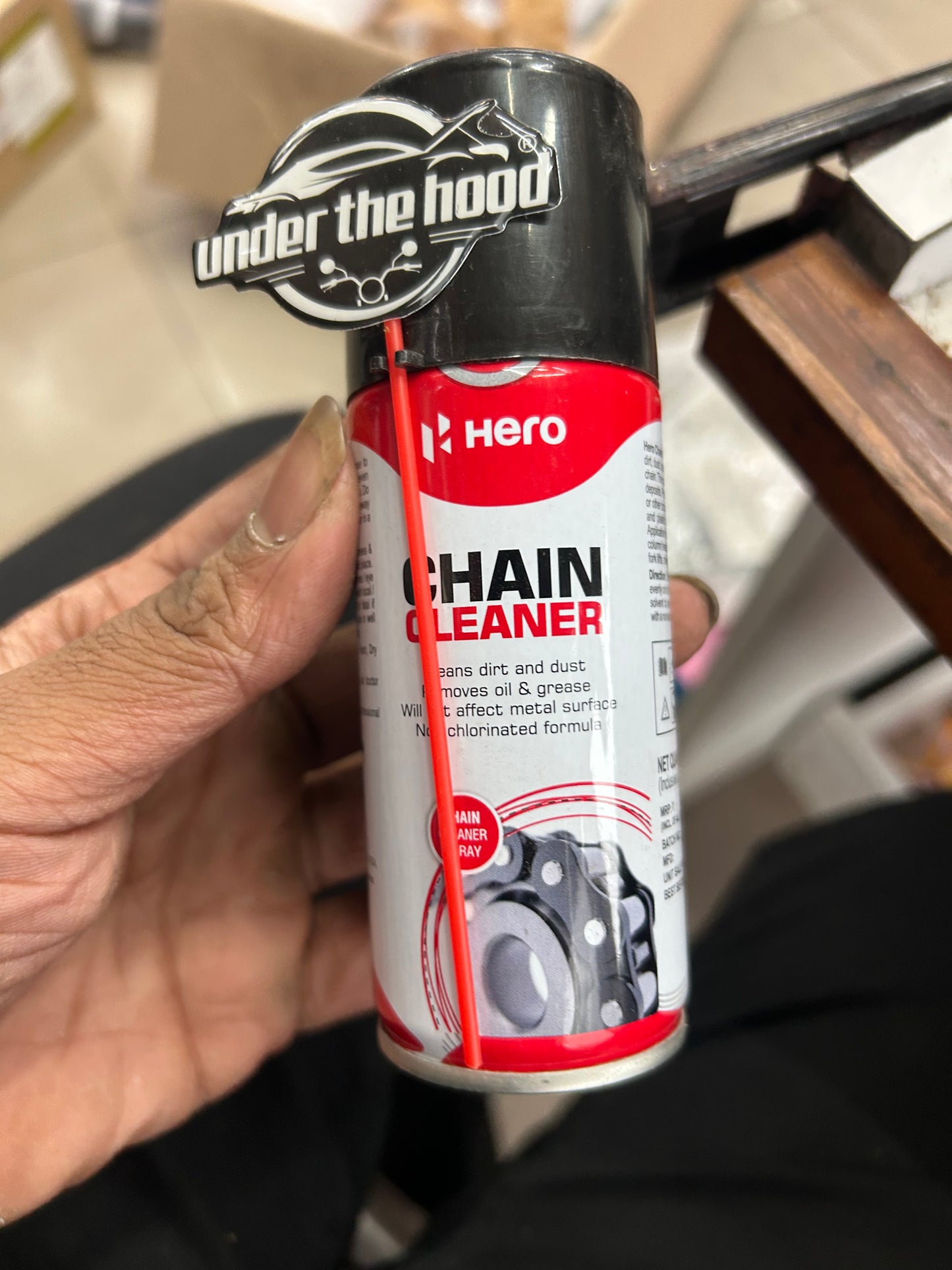 Hero Genuine Chain Cleaner Spray 100ml (SPDCHC0001S) – Safe Degreaser for Harley X440 / 440X & Hero Mavrick 440 Chains