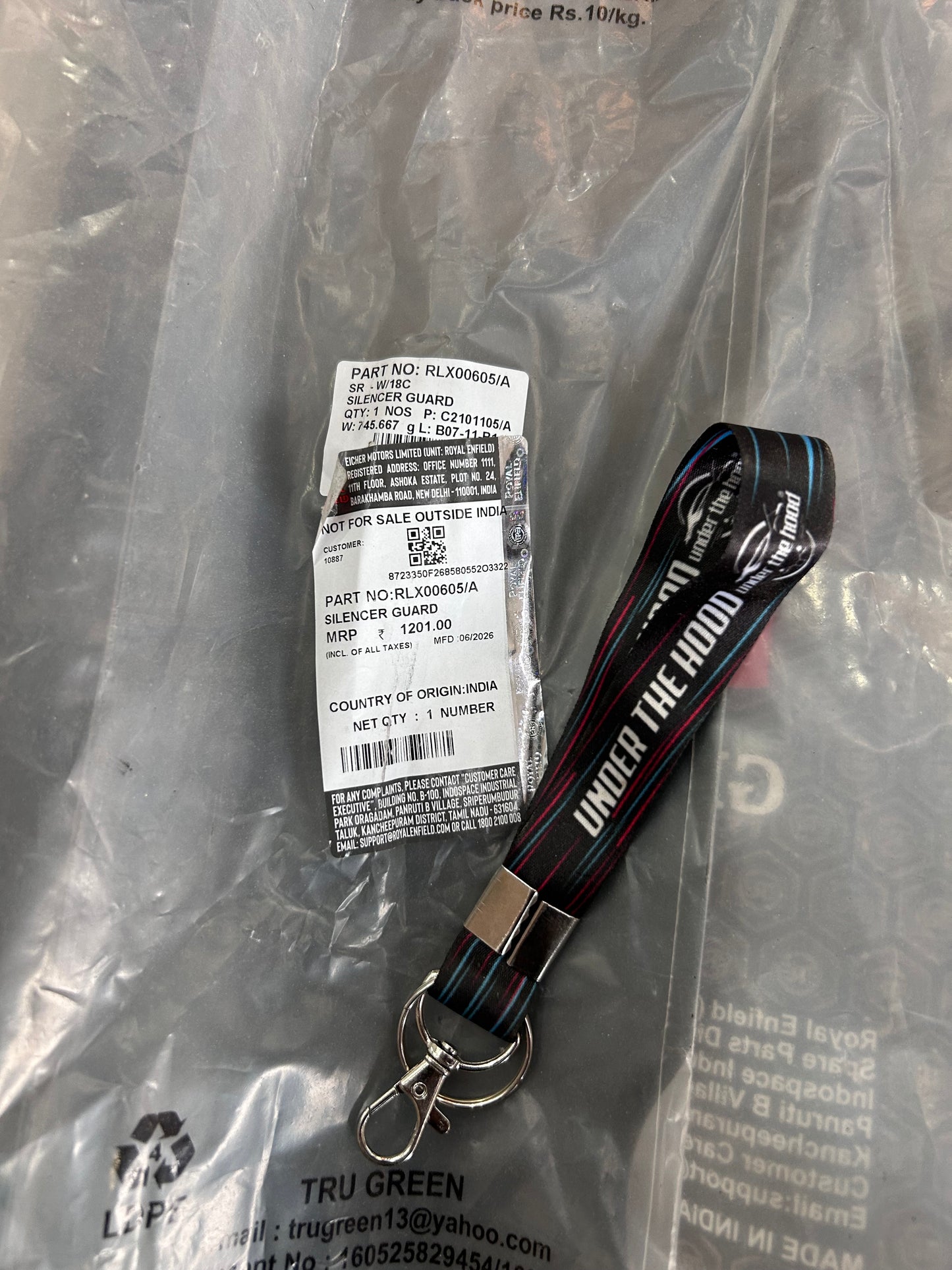 Royal Enfield Classic 350 BS6 UCE Pre-Reborn Silencer Guard RLX00605/A