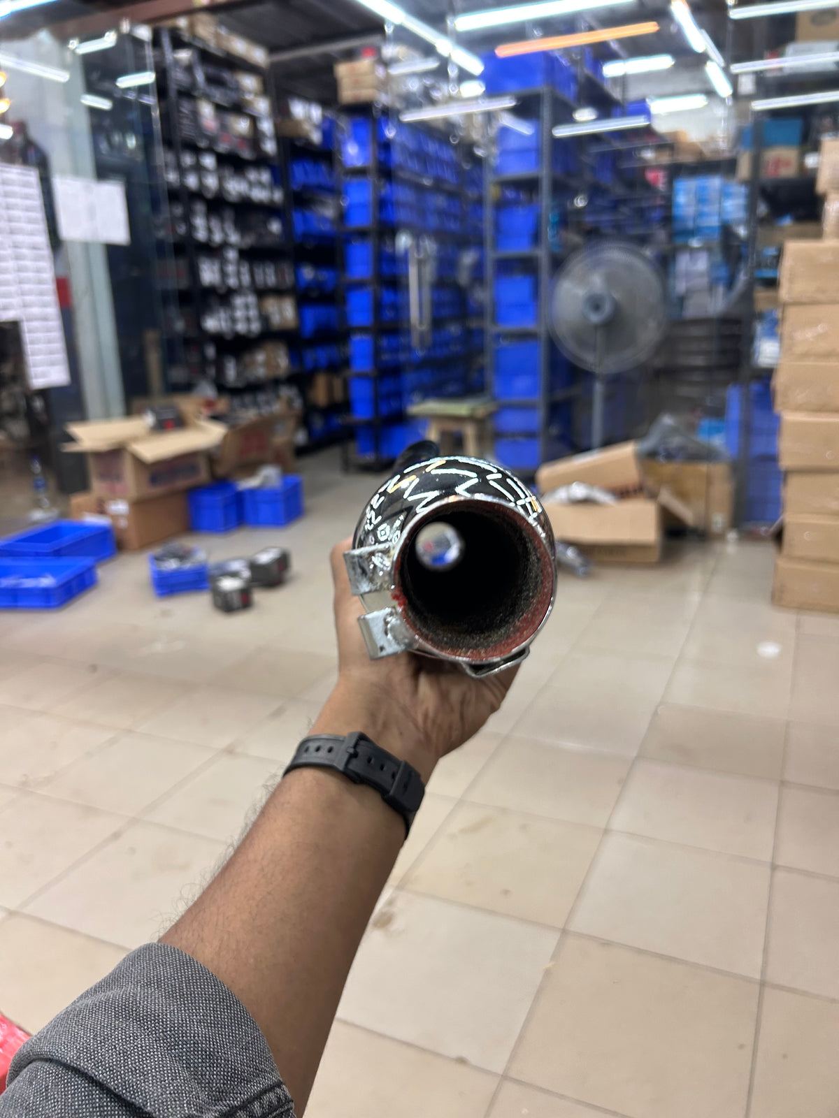 Silmen/Silman Short Punjab Silencer (Small Mouth, Chrome) – LSM3-A – For Royal Enfield Classic 350 Reborn & New Bullet 350 (2023+ J-Series)