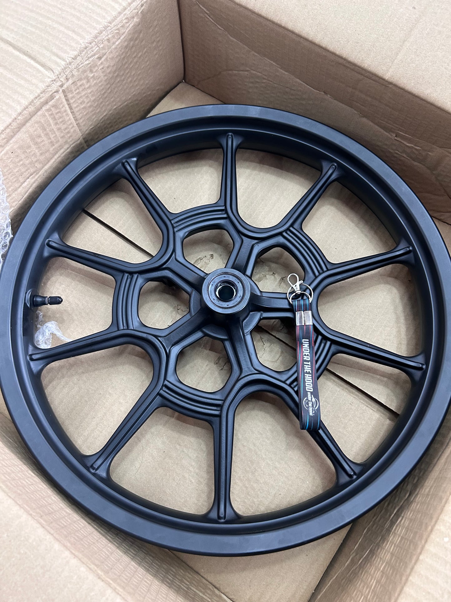 Front Alloy Rim Sub Assembly (Black Alloy) for Royal Enfield Meteor 350 | 1100765/F | Genuine OEM