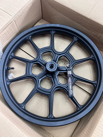 Front Alloy Rim Sub Assembly (Black Alloy) for Royal Enfield Meteor 350 | 1100765/F | Genuine OEM