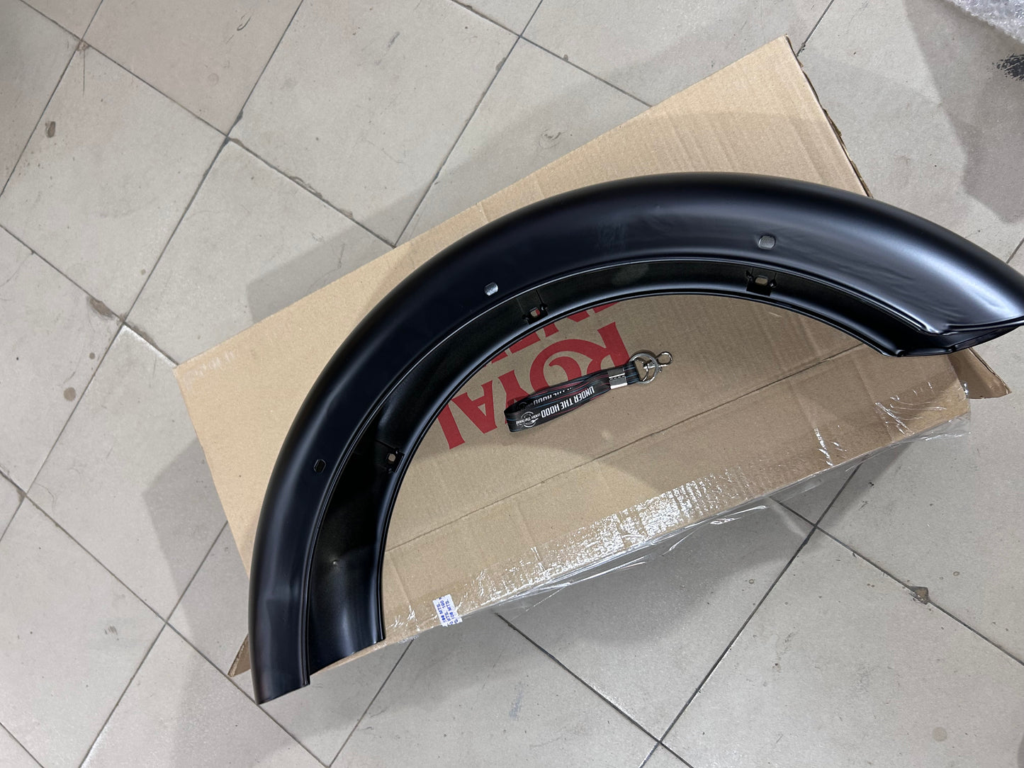 Royal Enfield Rear Mudguard with Sticker (St Black) for Classic 350 ABS BS6 UCE – RAQ00401/A