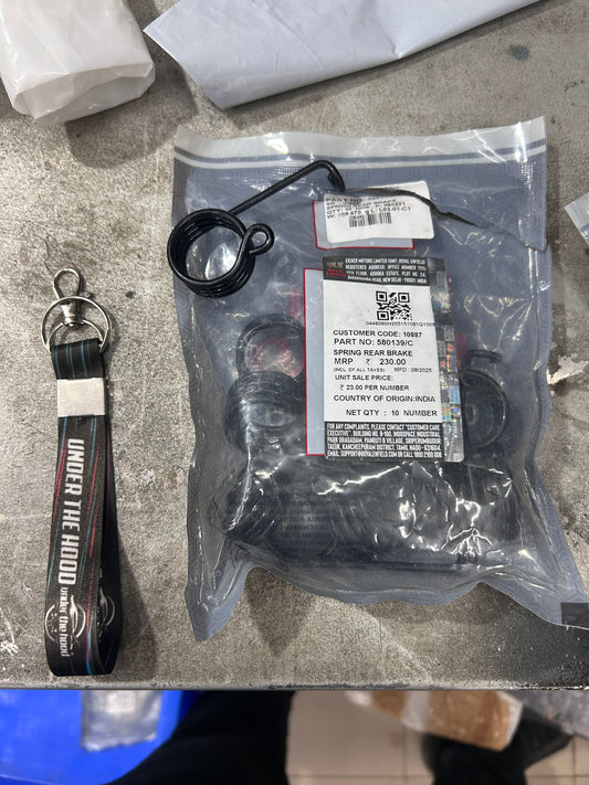 Royal Enfield 580139/C Rear Brake Spring – OEM Spare for Classic 350/500 & Bullet 350/500