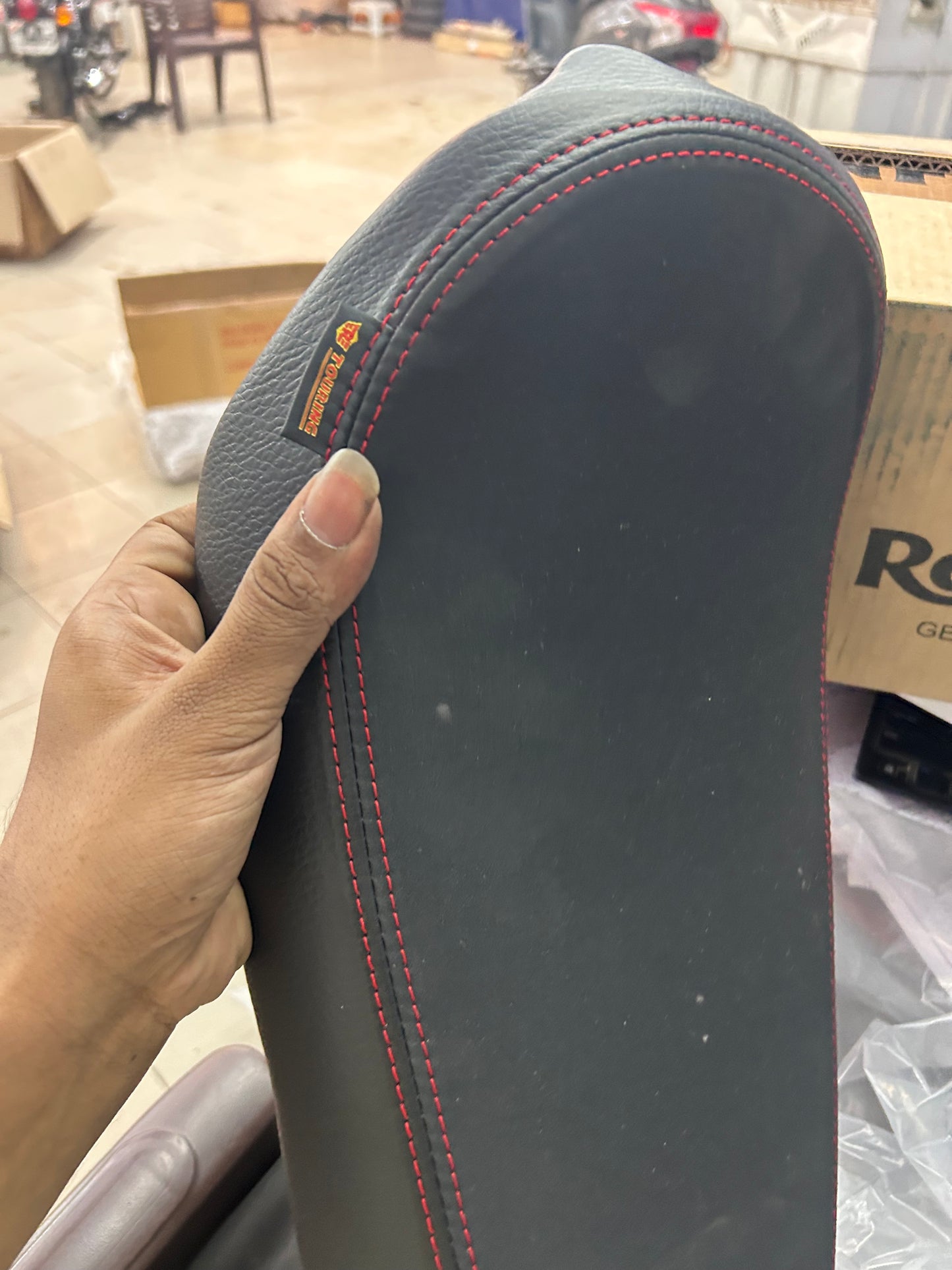 Royal Enfield 1990495 Black Premium Touring Rider Seat — OEM Upgrade for Continental GT 650