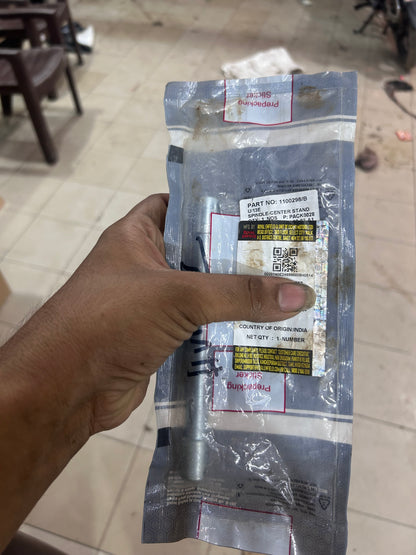 Royal Enfield Hunter 350 Center Stand Kit (Complete Set with Spring, Spindle, Cotter Pin & Stand Rubber – OEM Fit)