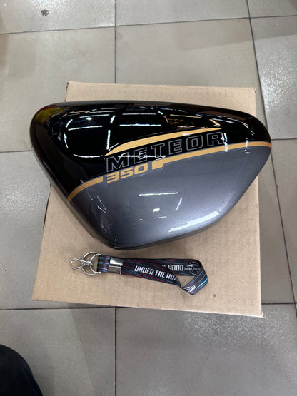 Royal Enfield Meteor 350 Supernova Black LH Outer Cover with Sticker Halcyon Black RAV02810/A