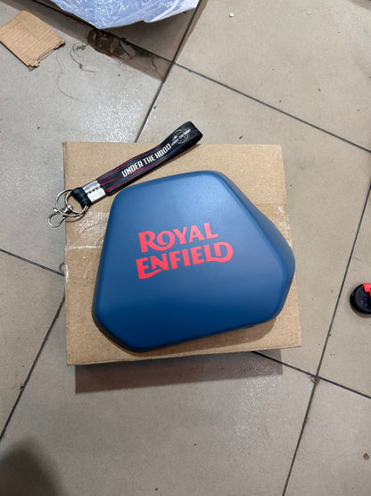 Royal Enfield Scram 440 Trail Blue Genuine RH Tank Panel with Decal | RAG00851/A