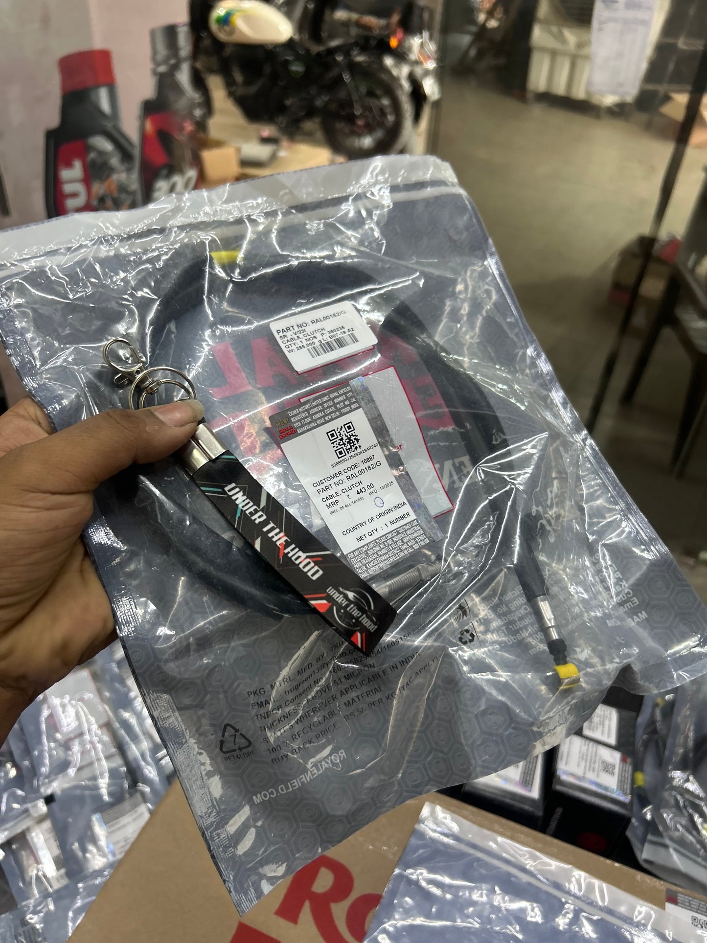 Royal Enfield Clutch Cable – Himalayan 450 (Sherpa 450, E5/BS6.2) — RAL00182/G (supersedes RAL00182/E) | Genuine OE