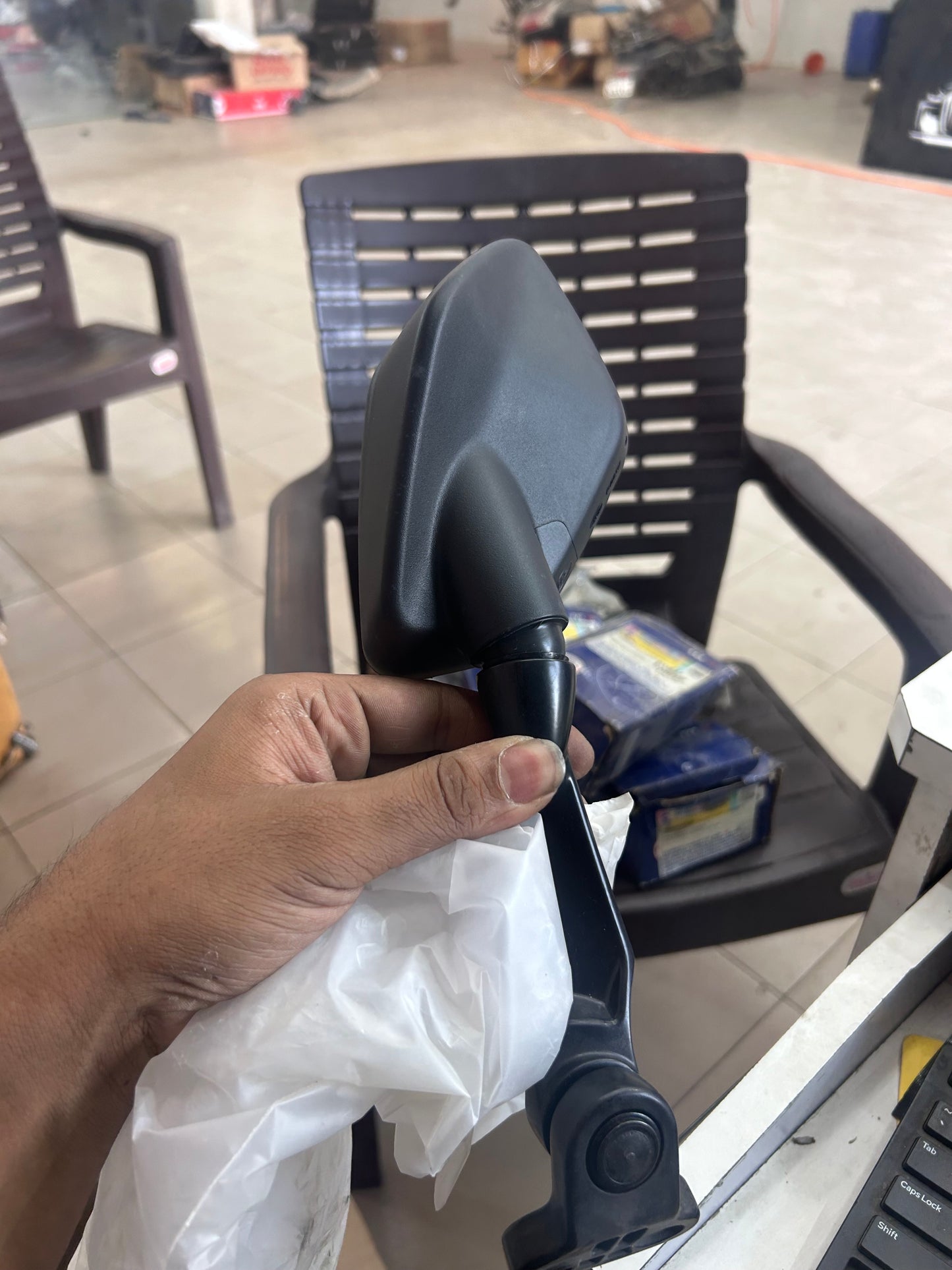 TVS N7220690 Left Hand Mirror Assembly | Genuine Replacement for TVS Apache RR 310