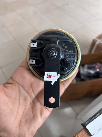 Uno Minda D95 Horn – 12V Black Disc Horn – 95mm – OEM Grade – For Royal Enfield Classic, Bullet, Thunderbird & More