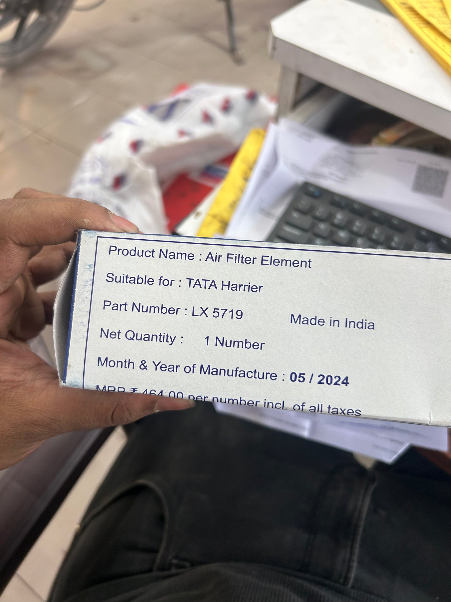 Air Filter for Tata Harrier — Mahle LX 5719 | Genuine Replacement | Engine Performance