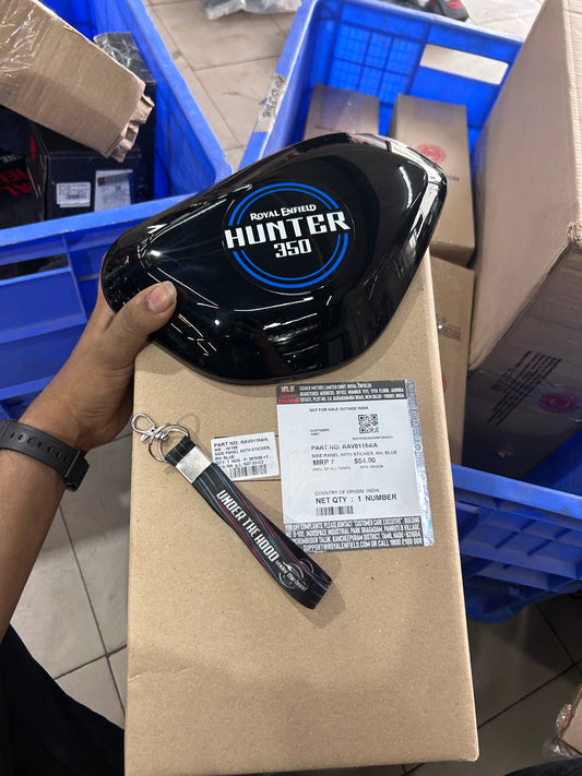 Royal Enfield Side Panel with Sticker RH Blue RAV01164/A for Hunter 350