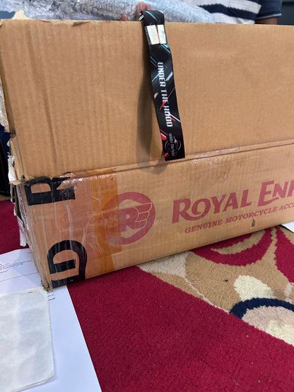 Royal Enfield 1990714 Silver Slashcut Silencer-IN — OEM Silencer for Classic UCE