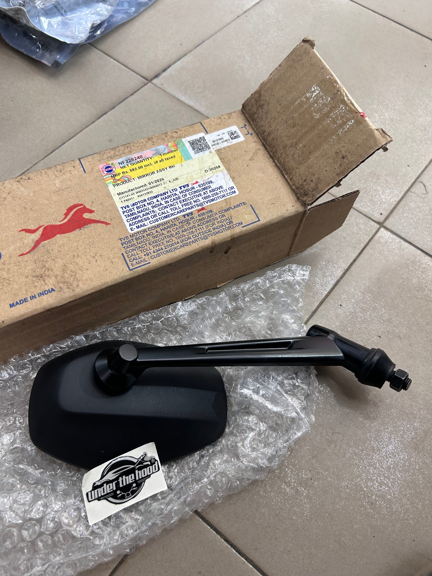 TVS Genuine Mirror Assembly Right Hand (RH) for TVS Ronin – NF228240