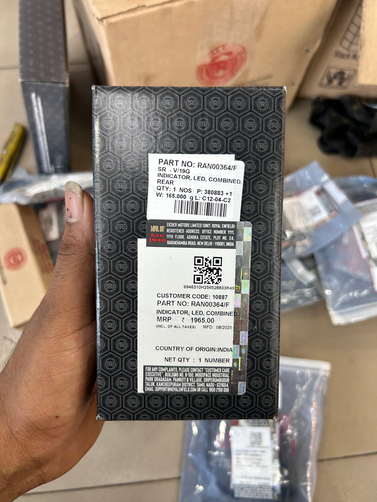 ROYAL ENFIELD RAN00364/D - INDICATOR LED COMBINED REAR GUERRILLA 450 Rear Indicator LED HIMALAYAN 450 INDICATOR