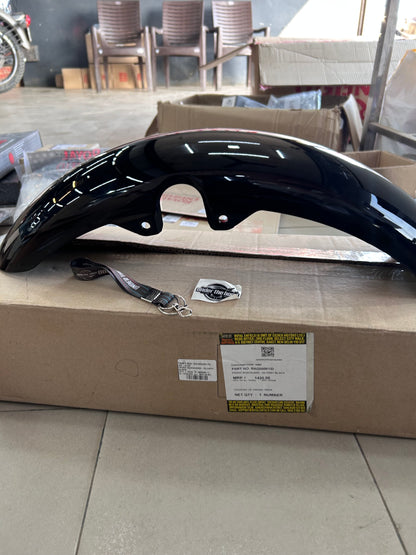 Royal Enfield Meteor 350 Front Mudguard / Front Fender – Glossy Black (Genuine OEM) – RAG00061/D