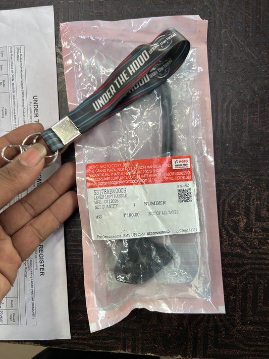 Hero Genuine Xoom 110 / Xoom 125 / Destini 125 & Destini 110 Left Handle Lever | Brake Lever | 53178ABV000S