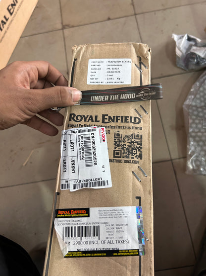Royal Enfield Black Trapezium Engine Guard – Meteor, Classic, Bullet & Goan 350 KXA00007