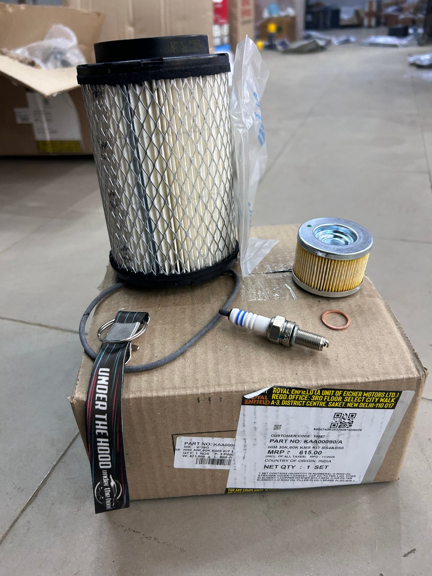 Royal Enfield KAA00090/A – Himalayan 411 & Scram 411 30K / 60K Service Kit (BS4 & BS6) – Genuine OEM Him 30K, 60K Kms Kit