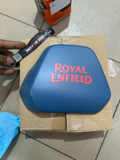 Royal Enfield Scram 440 Trail Blue Genuine LH Tank Panel with Decal | RAG00846/A