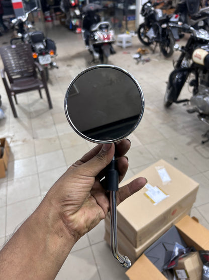 FIEM Chrome Rearview Mirror Set for Royal Enfield – OEM Left & Right Options