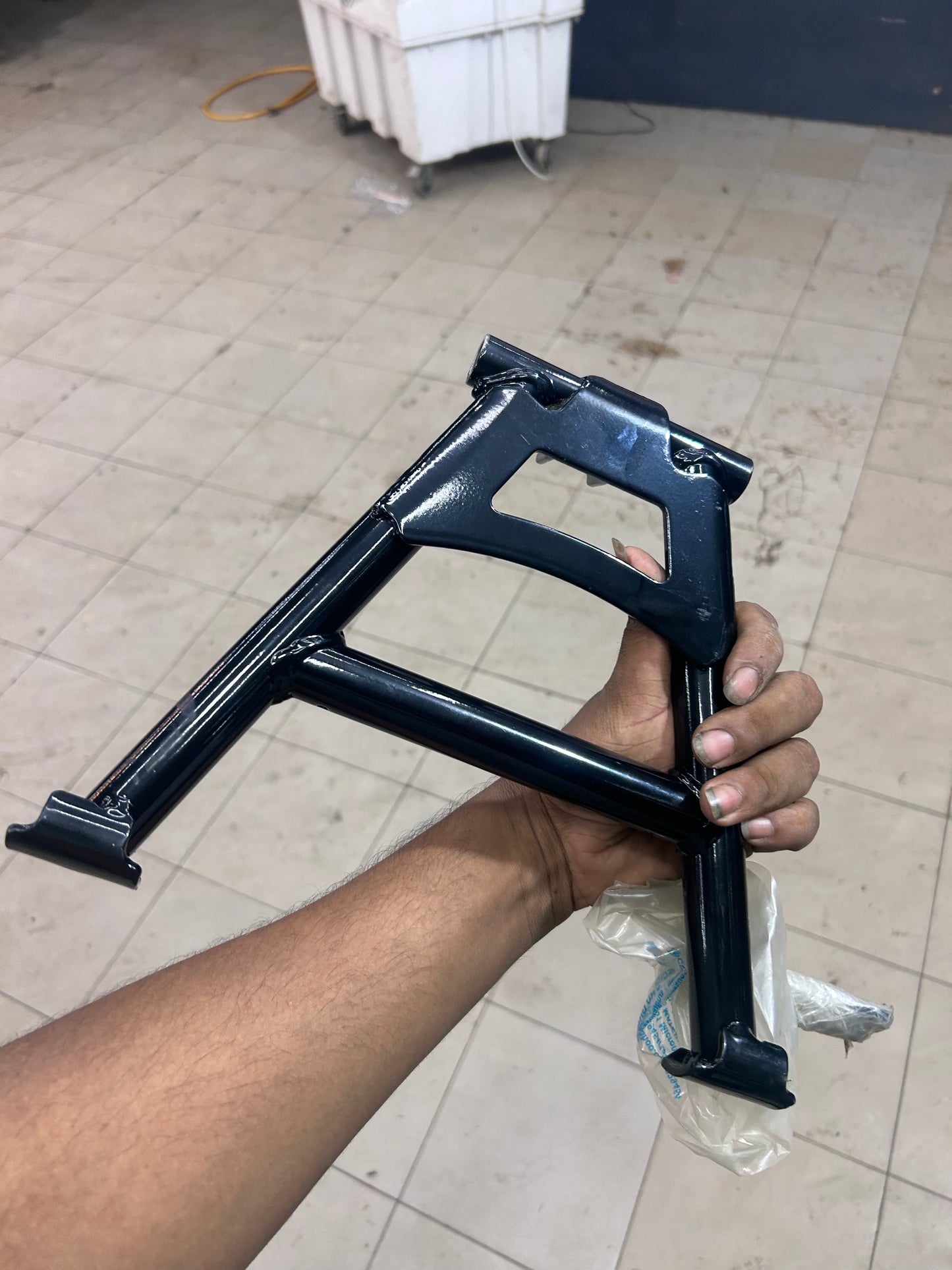 Royal Enfield Hunter 350 Center Stand Kit (Complete Set with Spring, Spindle, Cotter Pin & Stand Rubber – OEM Fit)