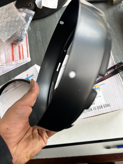 Uno Minda Headlight Rim Set (Inner + Outer) Black for Royal Enfield Classic 350 UCE – RE-143-HLR-I + RE-143-HLR-O (7" Headlamp Ring/Bezel)