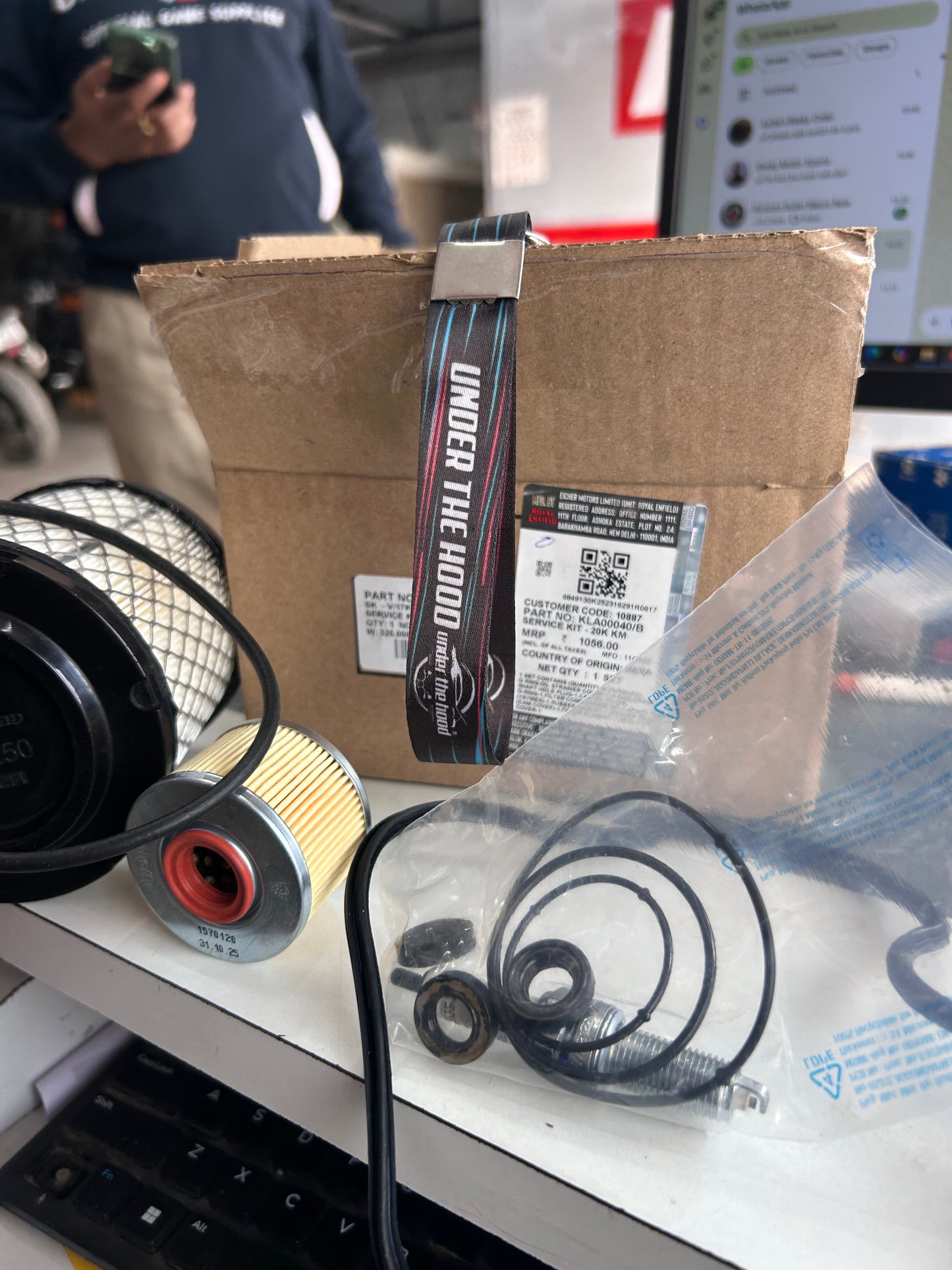 Royal Enfield J-Series 350 – 20,000 KM Genuine Service Kit KLA00040 (Meteor, Classic Reborn, Hunter, Bullet 350)