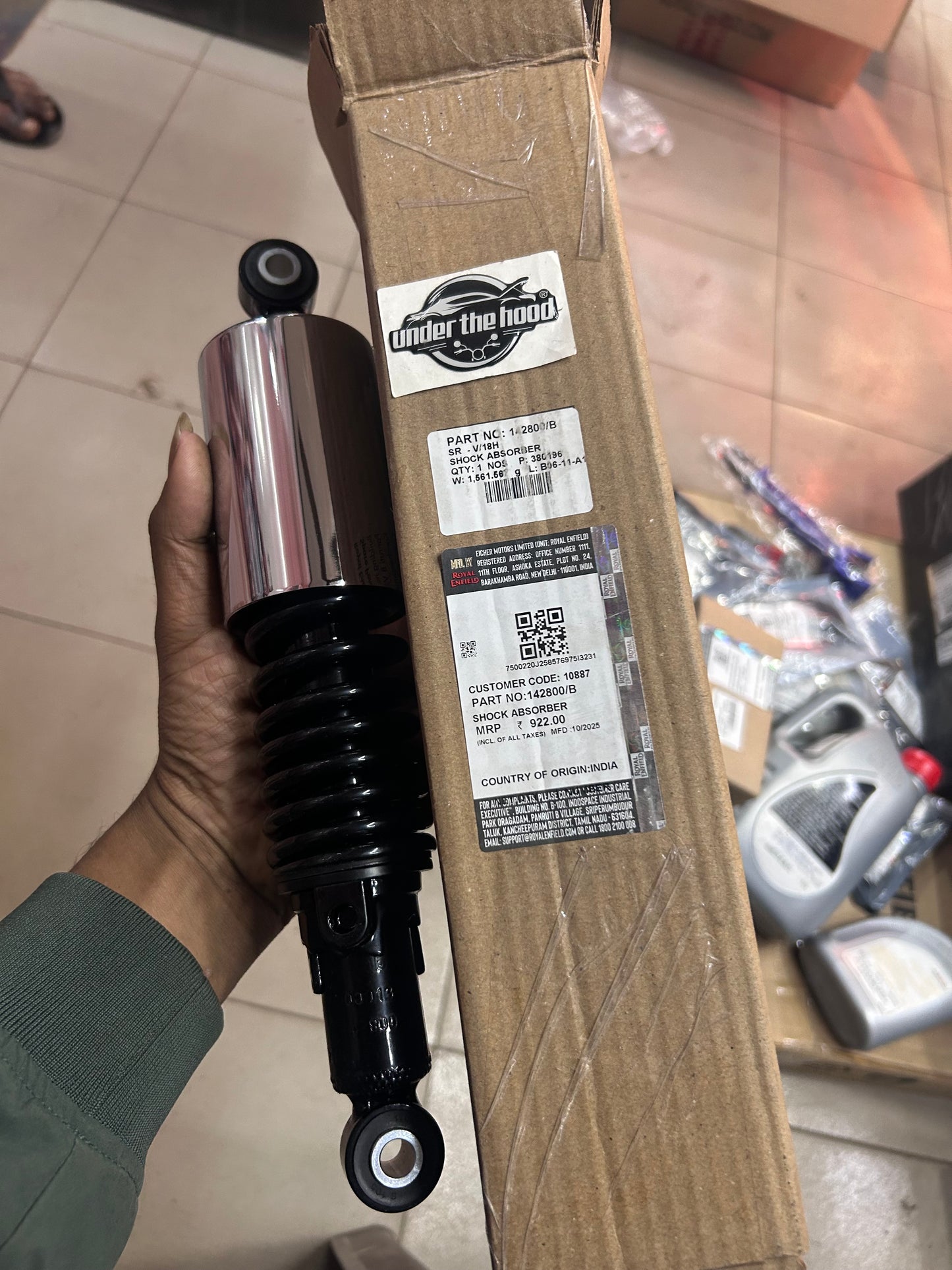Royal Enfield 142800/B Shock Absorber – Fits Bullet 350 KS (UCE) Single Pcs