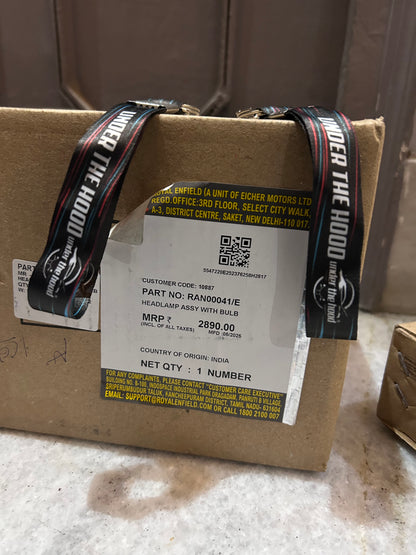 Royal Enfield Meteor 350 Headlamp Assembly with Bulb – Genuine OEM (RAN00041/B)