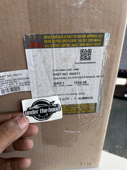 Side Panel RH with Sticker (Marine 350 BVI) for Royal Enfield Thunderbird 350 NTB 350 – 882011