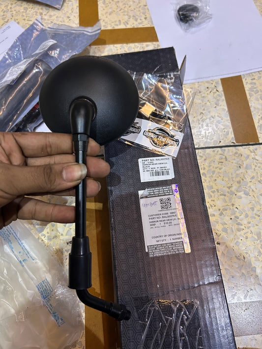 Royal Enfield RAL00276/E – Black Left-Hand Rear-View Mirror (LH) for Hunter 350 & Meteor 350 (OEM)