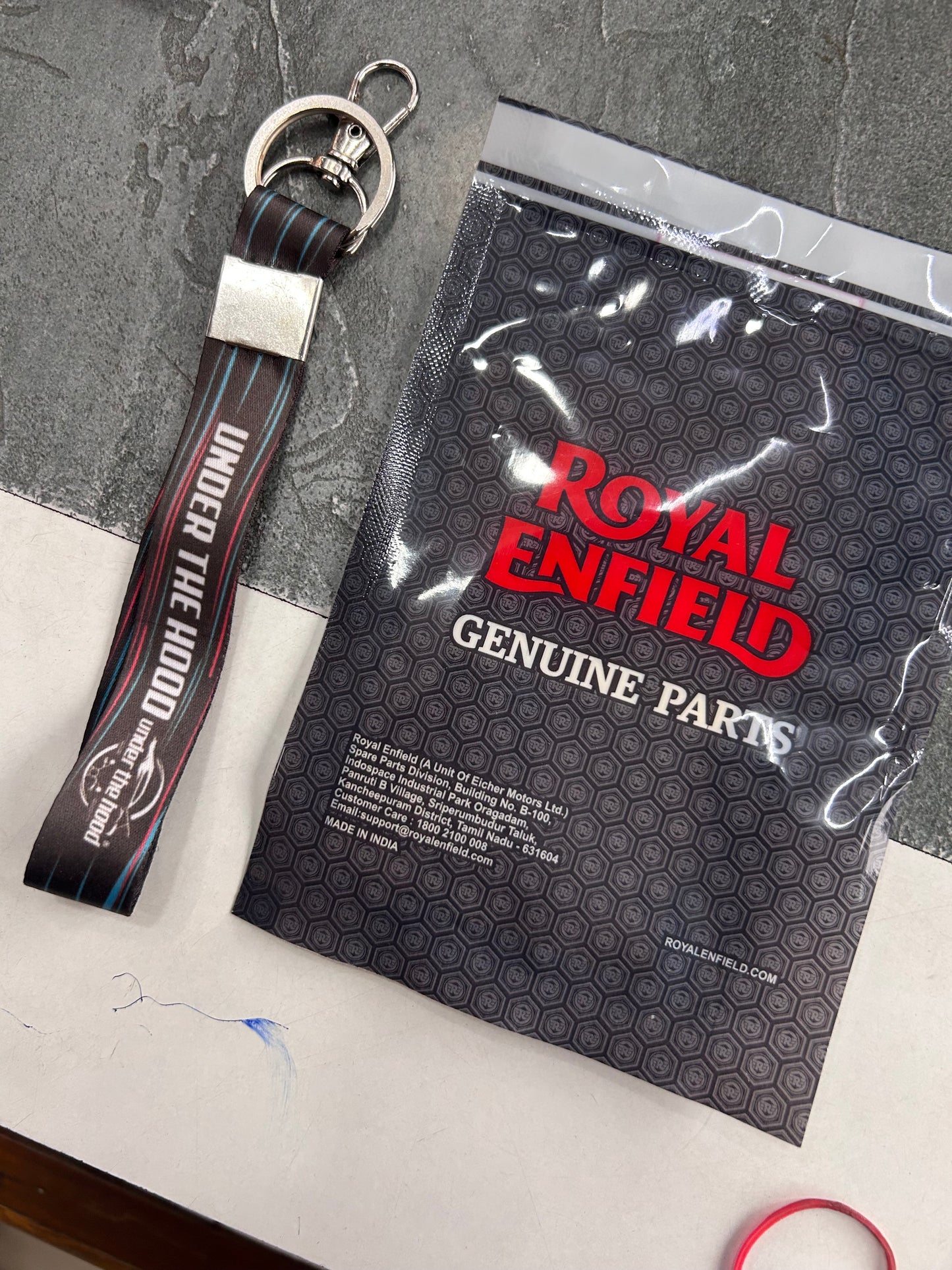Royal Enfield Genuine Tool Box Sticker Kit for Classic 350 (Black/Maroon/Blue) BVI – 888370