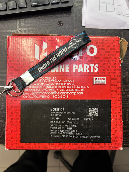 Hero Genuine Chain Sprocket Kit for Achiever 150 – Part No. 20K910S