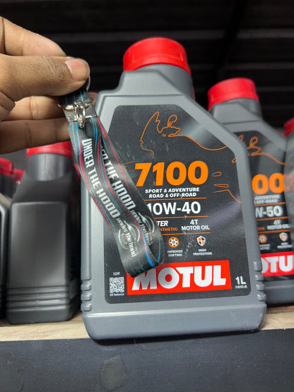 Motul 7100 4T 10W-40 Fully Synthetic Ester Engine Oil (1L) | JASO MA2 | API SP | For High-Performance Bikes & Wet Clutch