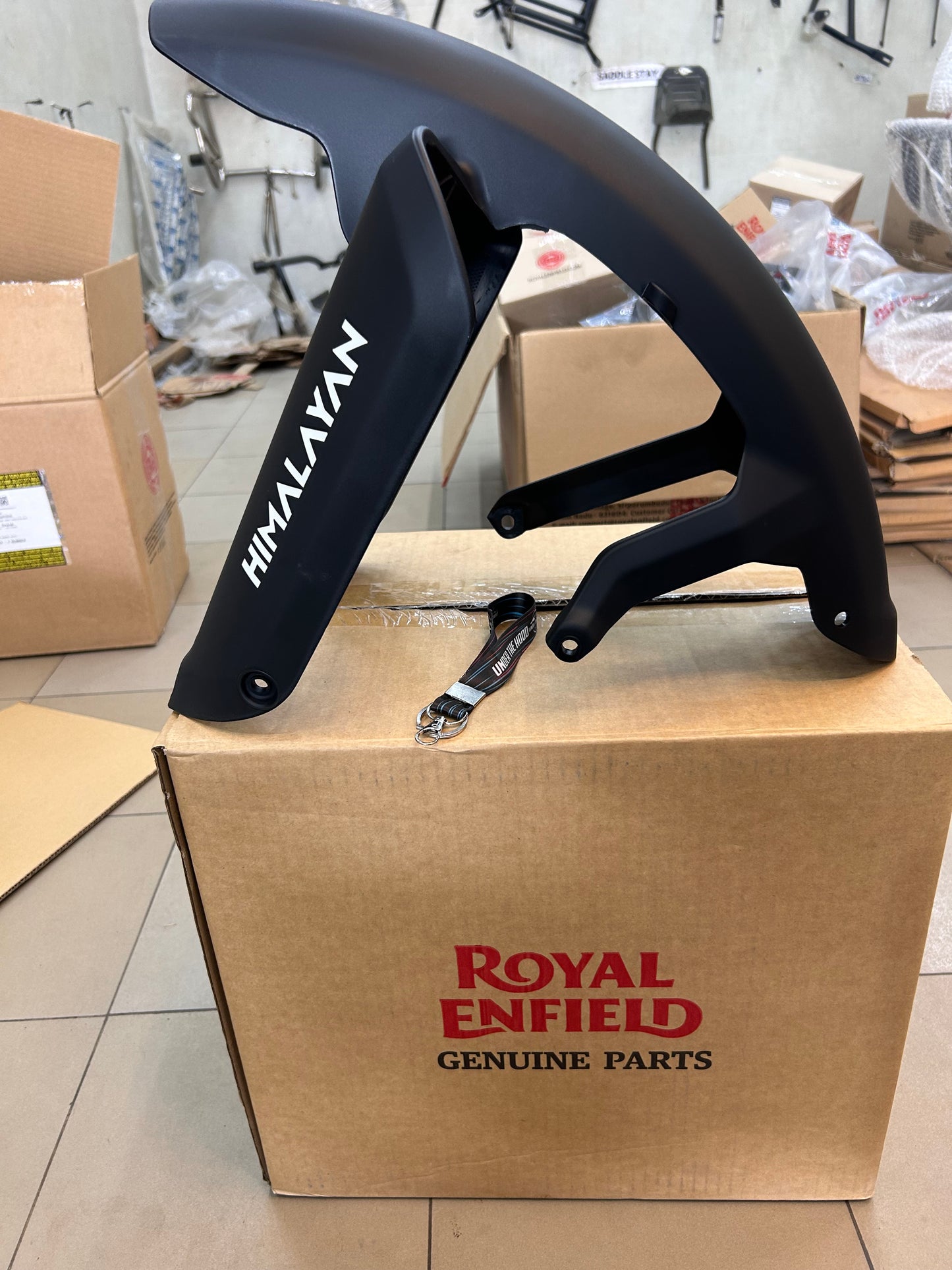 Front Lower Mudguard Assembly (Front Bottom Fender) – Himalayan 450 Kamet White – RAG00757/C (Genuine OEM)
