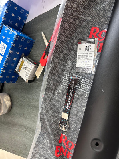 Royal Enfield 805019 Silencer Guard – Heat Resistant Black  Thunderbird X 350 / 500 BS4 – Genuine OEM Exhaust Shield