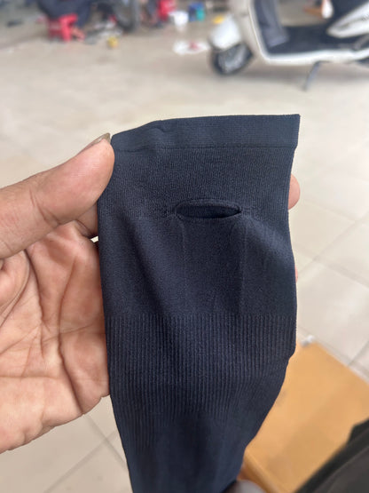 Rider Ice Sleeves – UV & Mosquito Protection Arm Covers for Bikers (Black, Free Size)